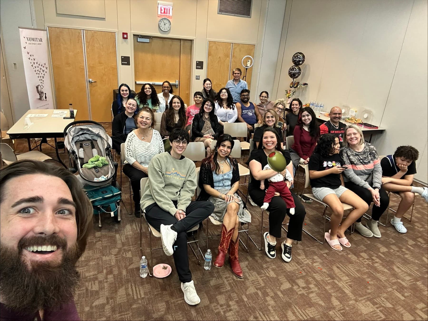 Ana with her community at a Magic in Healing gathering